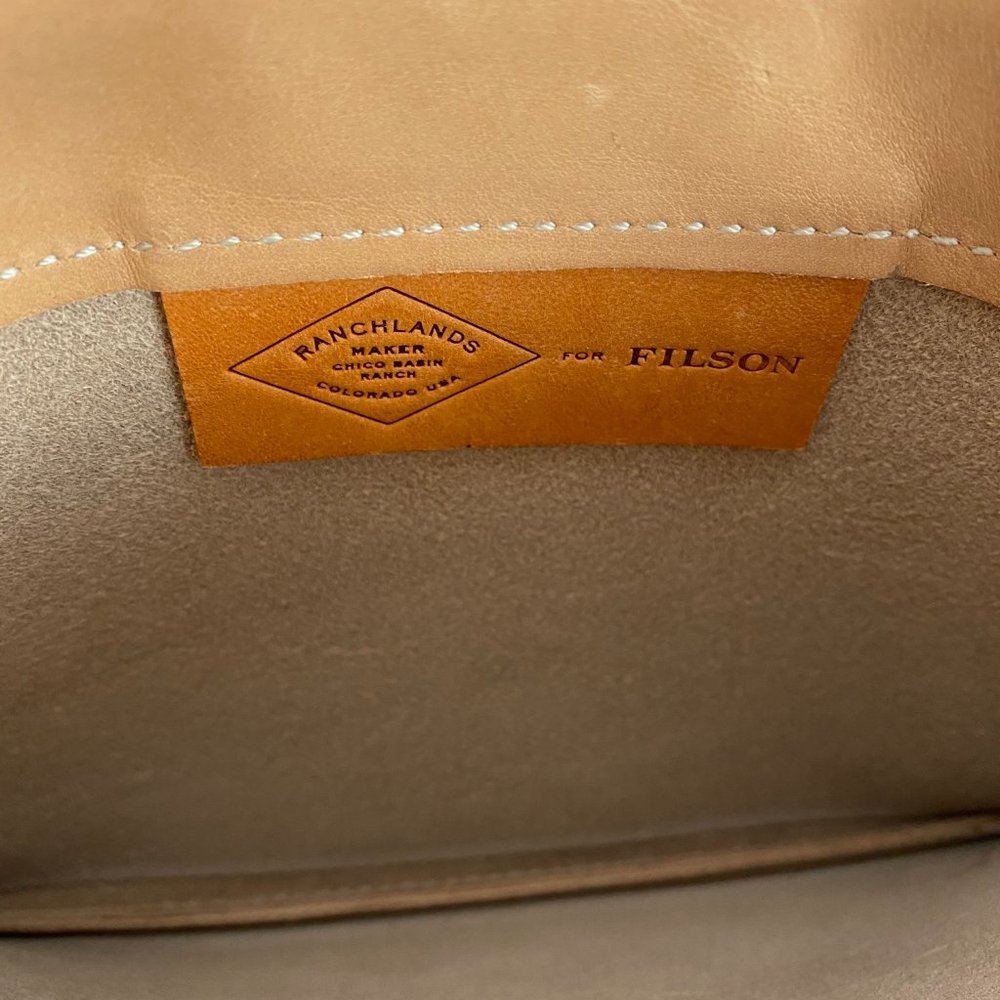 SOLD Filson Ranchlands Burke Bag Pouch Leather - Picture 9 of 11